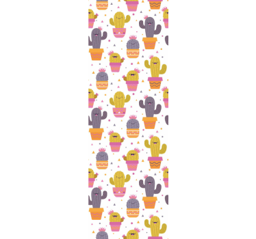 Boldog kaktusz gyerekszoba tapéta - TenStickers