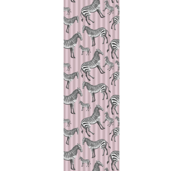 Vintage zebra illusztráció hűvös állat háttérkép - TenStickers