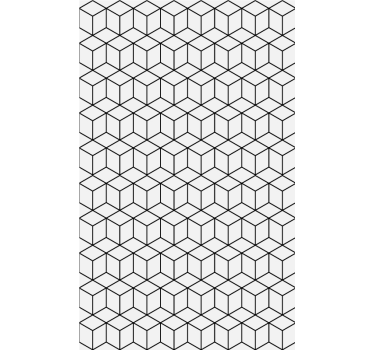Kocka mintás akcentussal Tapéta Geometriai - TenStickers