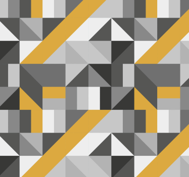 Geometrikus minta arany elemekkel tapéta - TenStickers