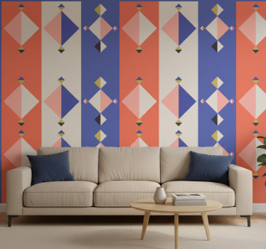 Absztrakt modern formák tapéta geometriai - TenStickers