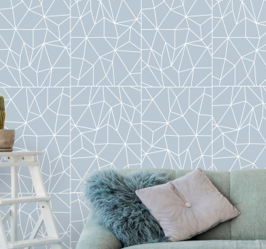 Absztrakt vonalas tervezés Tapéta Geometriai - TenStickers