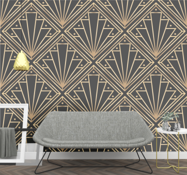 Art deco geometria Tapéta Geometriai - TenStickers