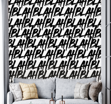 Blahblach minta Tapéta felirat - TenStickers