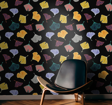 Caltero ginkgo leveles kortárs tapéta - TenStickers