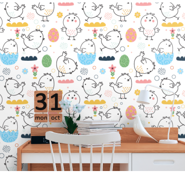 Csaj minta gyönyör Gyerekszoba tapéta - TenStickers