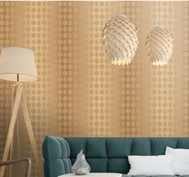 Eklektikus stílusú art deco arany oszlopok kortárs tapéta - TenStickers