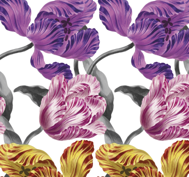Elegáns tulipánok Tapéta Virágok - TenStickers