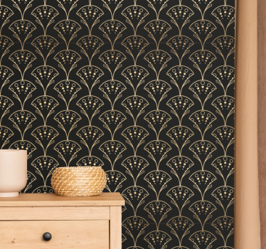 Elegáns arany formák Tapéta Modern - TenStickers