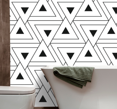 Fekete-fehér design lounge tapéta - TenStickers