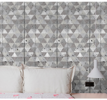 Geometriai beton minta Tapéta Geometriai - TenStickers