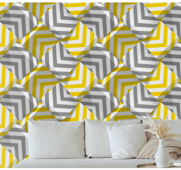 Geometriai chevron minta Tapéta Geometriai - TenStickers