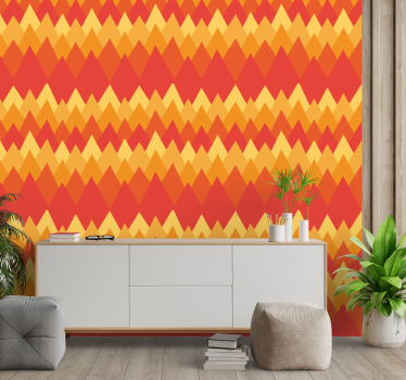 Geometriai chevron Tapéta Geometriai - TenStickers