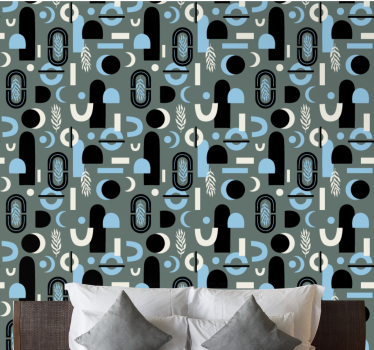 Geometriai formák kollázs Tapéta Modern - TenStickers