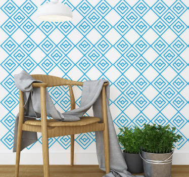 Geometriai gyémánt minta Tapéta Geometriai - TenStickers