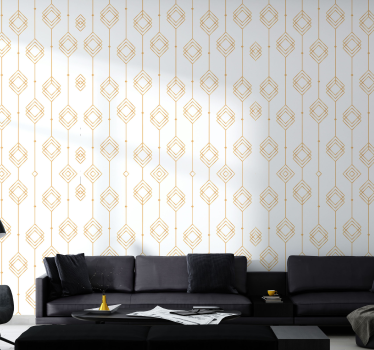Geometriai láncvonalak Tapéta Geometriai - TenStickers