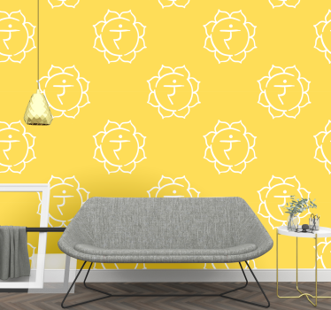Geometriai oroszlán minta Tapéta Geometriai - TenStickers