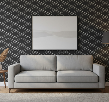 Geometriai vonalminták tapéta - TenStickers