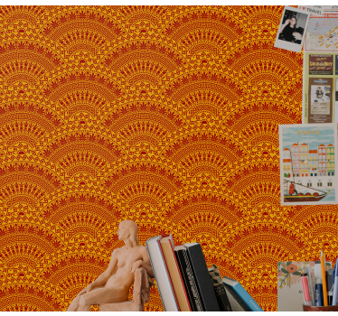 Geometrikus ívminták Tapéta Geometriai - TenStickers