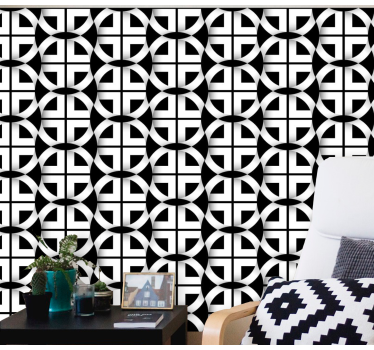 Geometrikus körháló Tapéta Geometriai - TenStickers