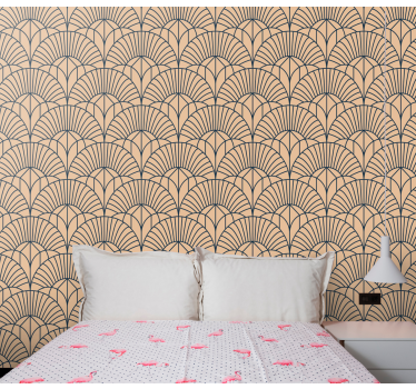 Geometrikus legyező minta Tapéta Geometriai - TenStickers