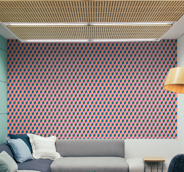 Geometrikus mintás kijelző Tapéta Geometriai - TenStickers