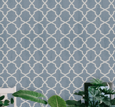 Elegáns kék dizájn Tapéta Modern - TenStickers
