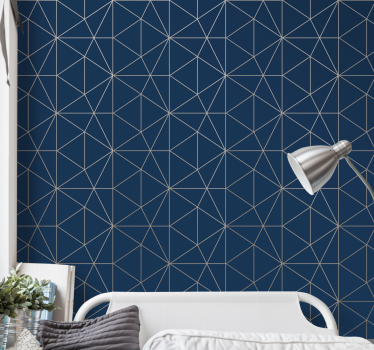 Geometrikus vonal motívum Tapéta Geometriai - TenStickers