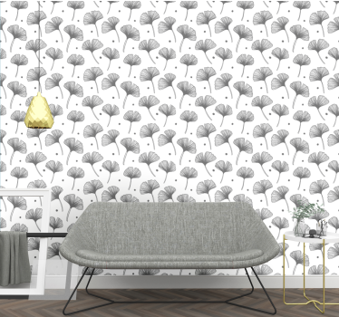 Ginkgo biloba minta Tapéta levelek - TenStickers