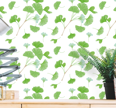 Ginkgo biloba mintás tapéta levelek - TenStickers