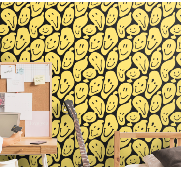 Graffiti smiley arcok háttérkép festmények - TenStickers