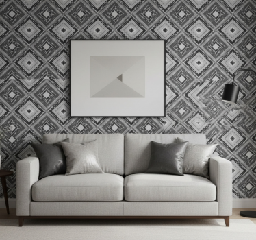 Gyémánt illúzió tapéta geometriai - TenStickers