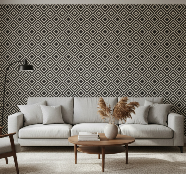 Gyémántmintás tapéta geometriai - TenStickers