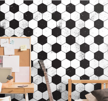 Hatszögletű formák Tapéta Geometriai - TenStickers