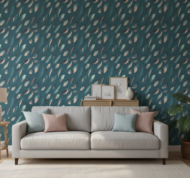 Kézzel rajzolt vintage folytatás - tapéta modern - TenStickers