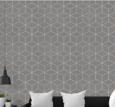 Kocka szerkezet Tapéta Geometriai - TenStickers