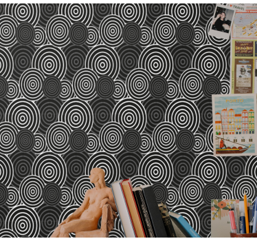 Koncentrikus körök Tapéta Geometriai - TenStickers