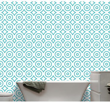 Kör alakú geometriai minta Tapéta Geometriai - TenStickers