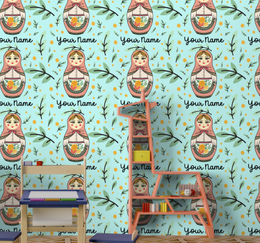 Matryoshka név gyerekek háttérkép - TenStickers