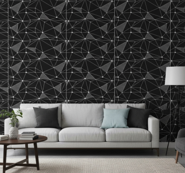Merész geometriai formák tapéta geometriai - TenStickers