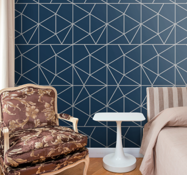 "metro prizma" geometriai háromszögek geometriai tapéta - TenStickers