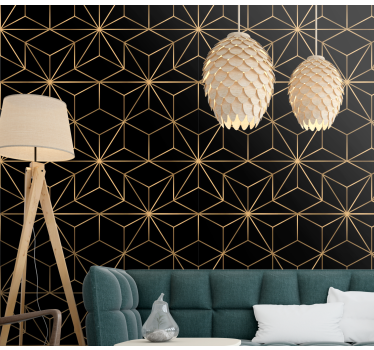 Modern arany vonalak modern háttérkép - TenStickers