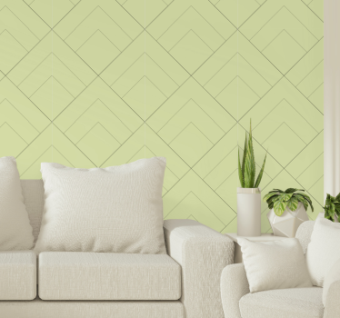 Zöld chevron motívum Tapéta Modern - TenStickers