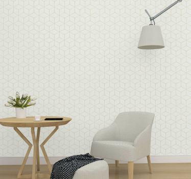 Modern geometriai perspektíva meztelen kortárs tapéta - TenStickers