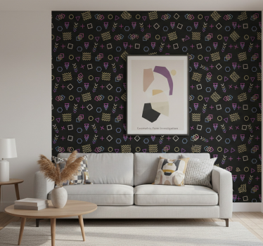 Modern tapéta geometrikus formák kutatása - TenStickers