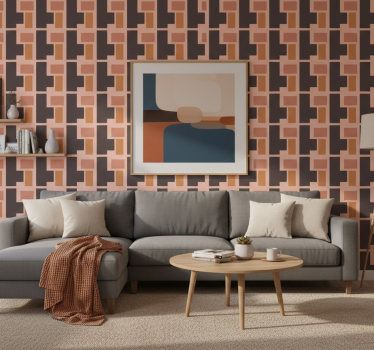 Modern tapéta geometrikus formák mintája - TenStickers