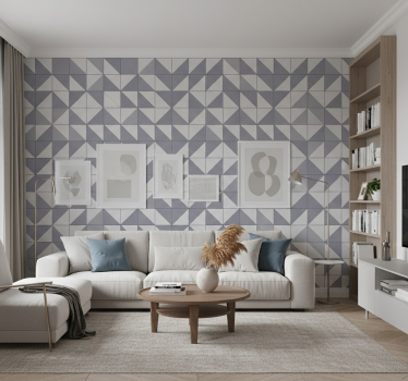 Modern tapéta geometrikus mintázat harmóniával - TenStickers