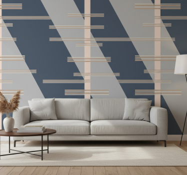 Modern tapéta geometrikus vonaltéma - TenStickers