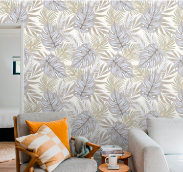 Monstera elegáns motívum Tapéta levelek - TenStickers