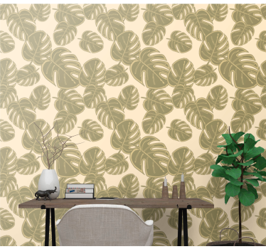 Monstera öröm Tapéta levelek - TenStickers